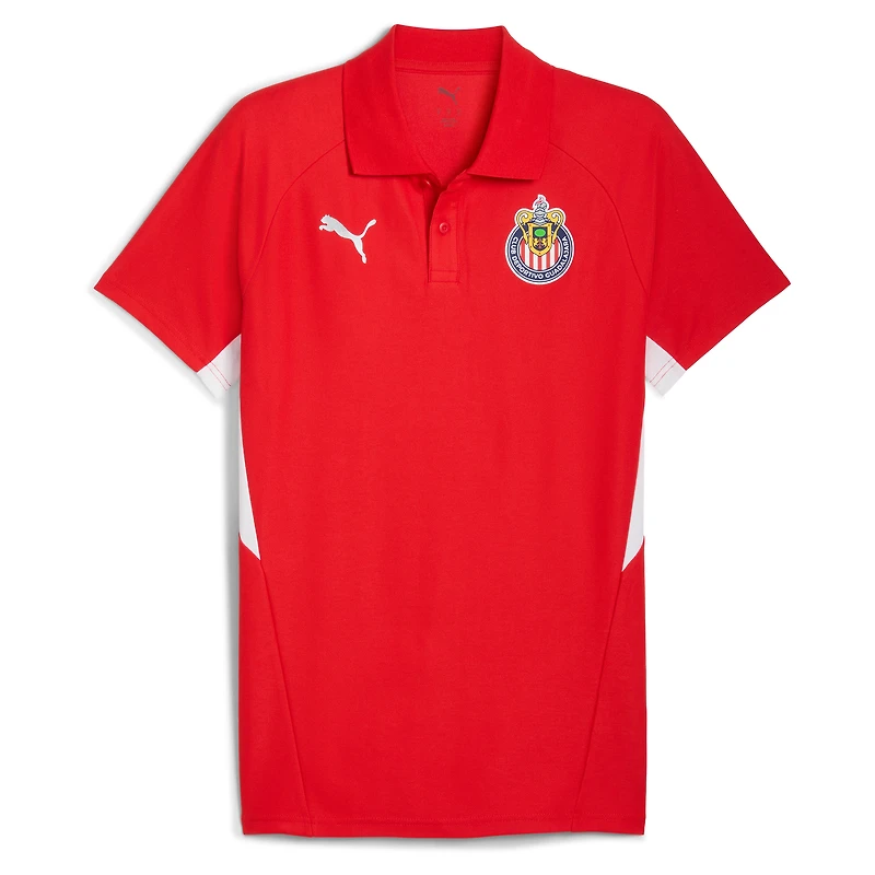 Men's Puma Red Chivas 25/26 Evostripe Polo