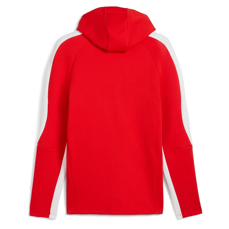 Men's Puma Red Chivas Evostripe Raglan Full-Zip Hooded Jacket