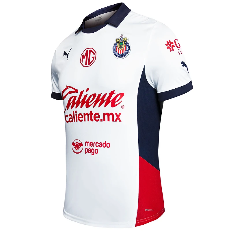 Men's Puma White Chivas 2024/25 Away Replica Jersey