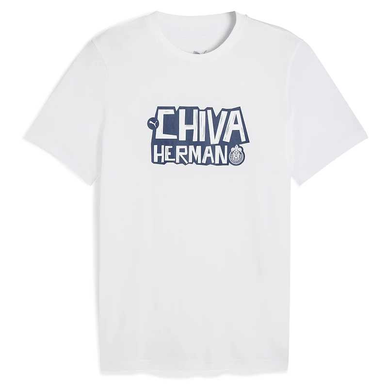 Men's Puma  White Chivas ftblCulture T-Shirt