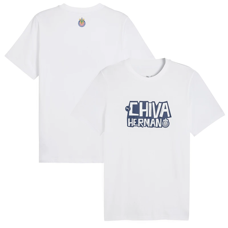 Men's Puma White Chivas ftblCulture T-Shirt