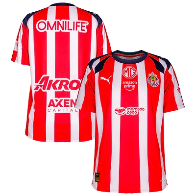 Youth Puma Red Chivas 2025/26 Home Replica Jersey