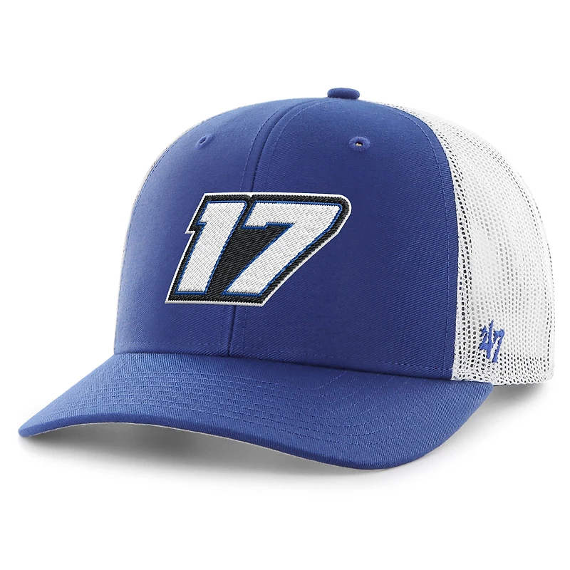 Men's '47 Royal/White Chris Buescher Trucker Adjustable Hat