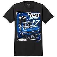 T-shirt noir pour homme RFK Racing Chris Buescher Fastenal Car