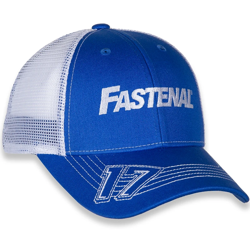 Men's RFK Racing Royal/White Chris Buescher Fastenal Adjustable Hat