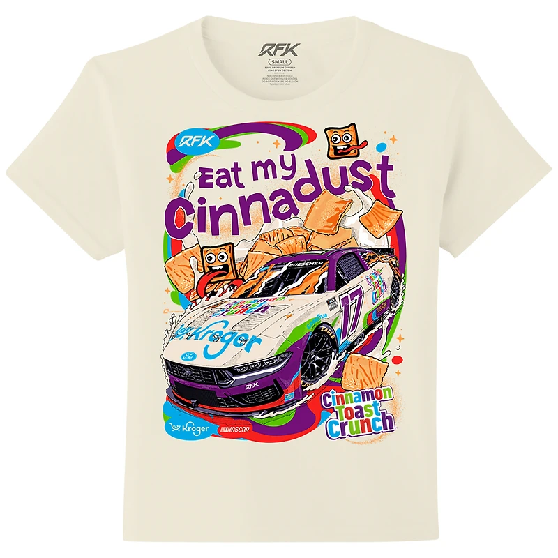 Youth Natural Chris Buescher Cinnamon Toast Crunch Car T-Shirt