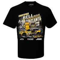 Men's Checkered Flag Sports Black Christopher Bell 2025 Ambetter Health 400 Race Winner T-Shirt