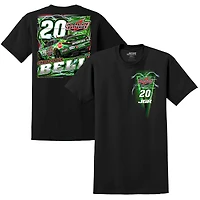 T-shirt noir pour homme de la collection Joe Gibbs Racing Team, avec le logo Christopher Bell Interstate Batteries.
