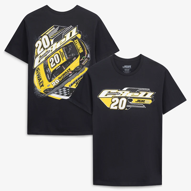 Men's Joe Gibbs Racing Team Collection  Black Christopher Bell #20 DeWalt T-Shirt