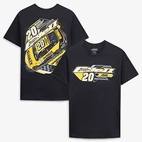 Men's Joe Gibbs Racing Team Collection  Black Christopher Bell #20 DeWalt T-Shirt