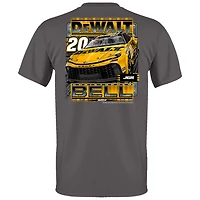 Men's Joe Gibbs Racing Team Collection Charcoal Christopher Bell DEWALT Car T-Shirt