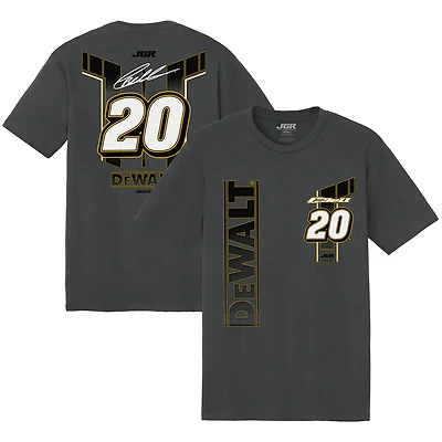 T-shirt tri-blend anthracite Christopher Bell DeWalt de la collection Joe Gibbs Racing Team pour homme