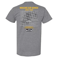 T-shirt homme collection Joe Gibbs Racing Team, anthracite chiné, programme Christopher Bell 2026