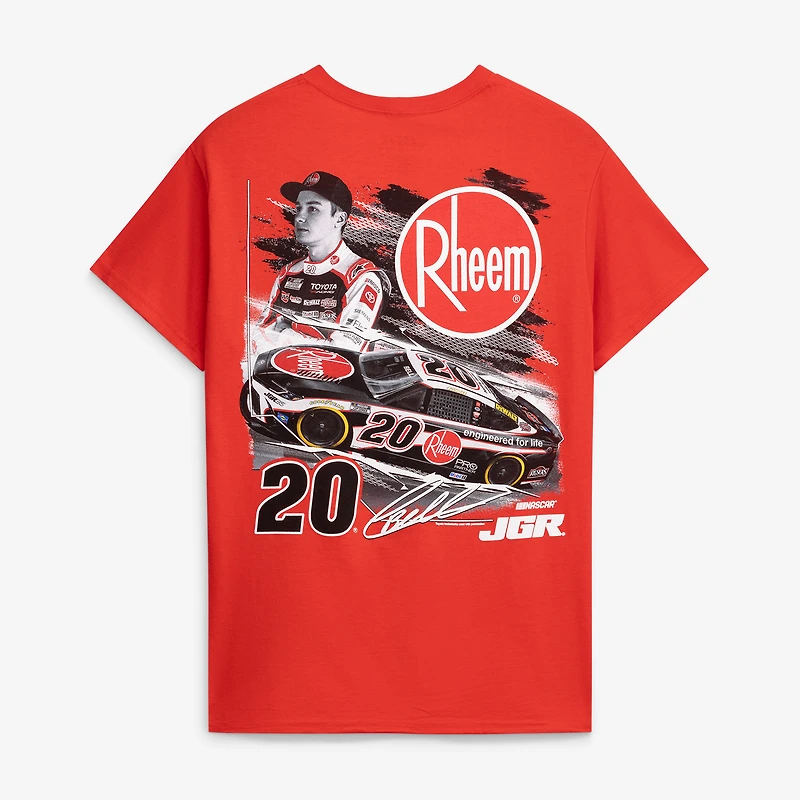 Men's Joe Gibbs Racing Team Collection Red Christopher Bell #20 Rheem T-Shirt