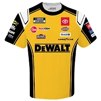 Men's Joe Gibbs Racing Team Collection  Yellow Christopher Bell DeWalt Uniform T-Shirt