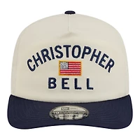 Men's New Era  Cream/Navy Christopher Bell Flag 19TWENTY Adjustable Hat
