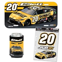 WinCraft Christopher Bell DeWalt Fan Pack with License Plate, Decal Set & Can Cooler