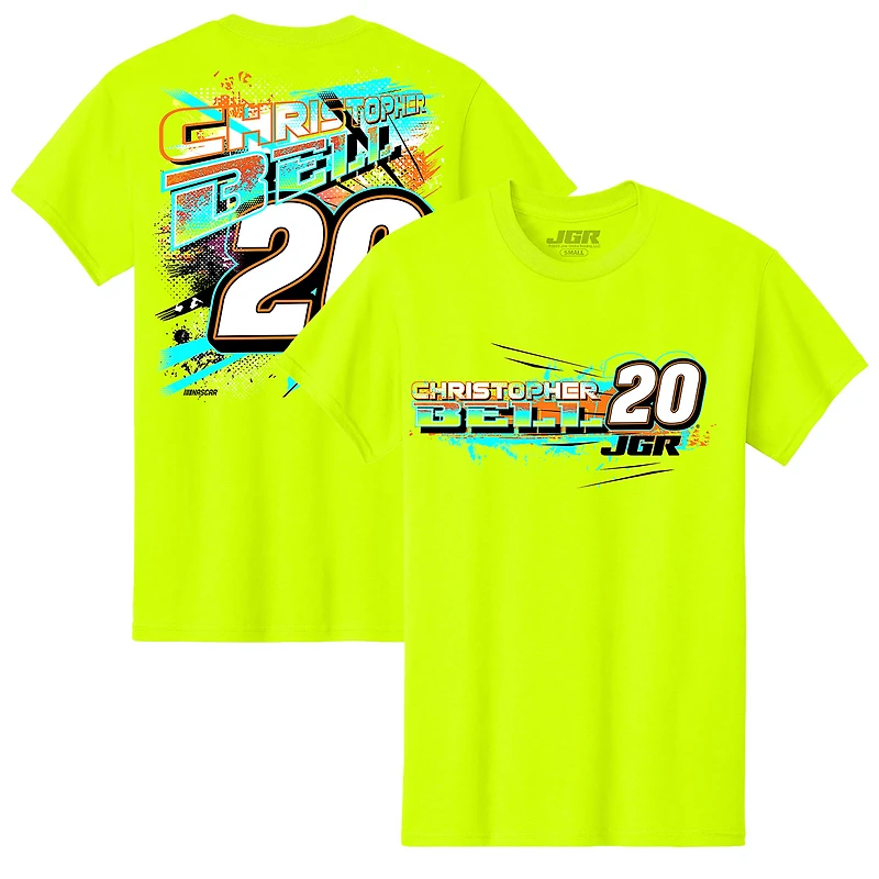 Youth Joe Gibbs Racing Team Collection  Neon Green Christopher Bell Name & Number T-Shirt