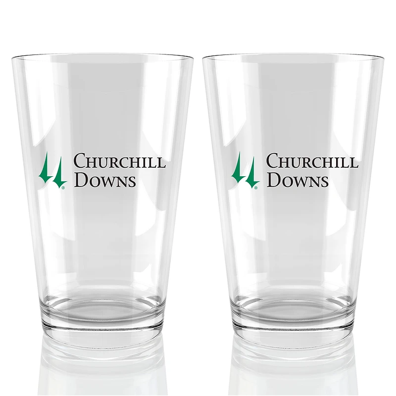 Churchill Downs 16oz. Pint Glass Two Pack
