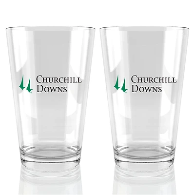 Churchill Downs 16oz. Pint Glass Two Pack