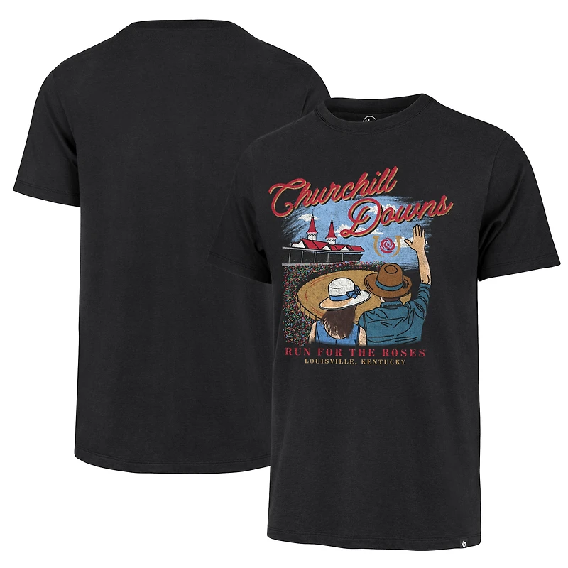 Men's '47 Black Churchill Downs Franklin T-Shirt