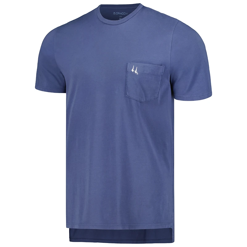 T-shirt à poche Dewey B. Draddy Navy Churchill Downs pour hommes