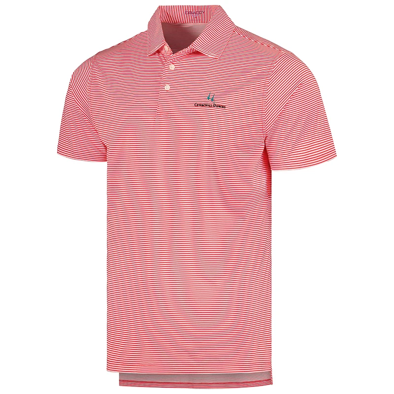 Polo de sport Jimmy B. Draddy Churchill Downs rouge pour hommes