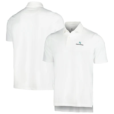 Men's Fairway & Greene White Churchill Downs Tournament Solid Polo