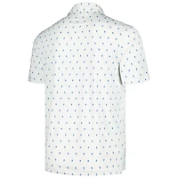 Polo Homme Blanc Churchill Downs The Whichway Imprimé