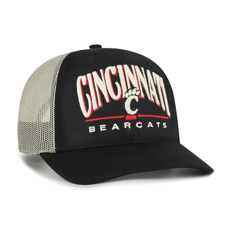 Men's '47 Black Cincinnati Bearcats Arid Adjustable Trucker Hat