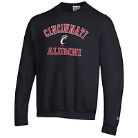 Men's Champion  Black Cincinnati Bearcats Alumni Logo Arch Pullover Sweatshirt