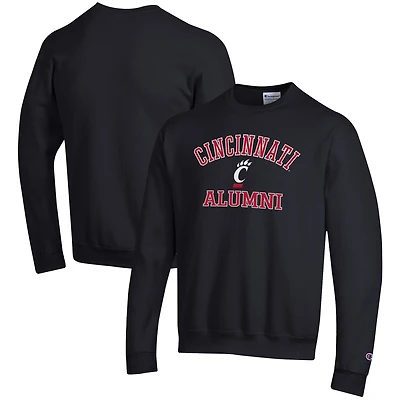 Men's Champion  Black Cincinnati Bearcats Alumni Logo Arch Pullover Sweatshirt