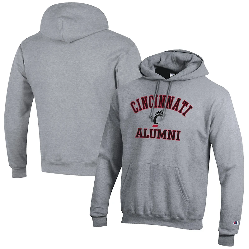 Men's Champion  Gray Cincinnati Bearcats Alumni Logo Pullover Hoodie