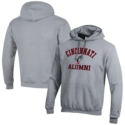 Men's Champion  Gray Cincinnati Bearcats Alumni Logo Pullover Hoodie