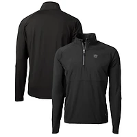 Veste hybride en tricot recyclé entièrement zippée avec logo des Bearcats de Cincinnati, noire, Cutter & Buck
