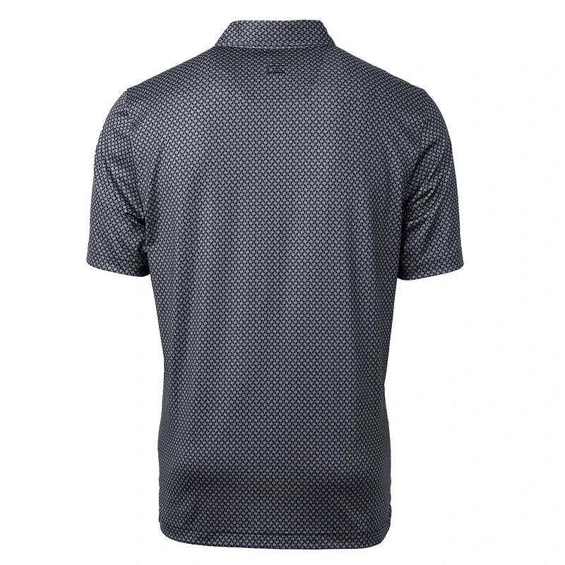 Polo noir Cutter & Buck pour homme, logo de l'équipe des Bearcats Cincinnati, imprimé bannière Pike, grande taille