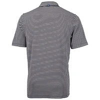 Men's Cutter & Buck Black Cincinnati Bearcats Throwback Logo Virtue Eco Pique Stripe Recycled Polo