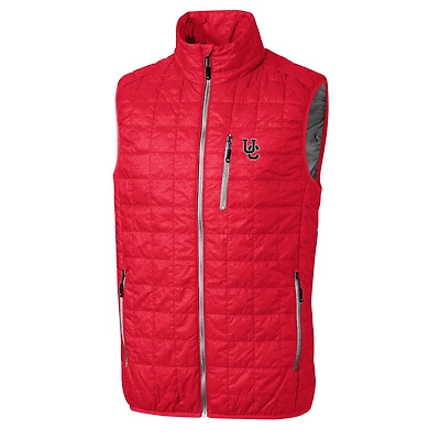 Men's Cutter & Buck Red Cincinnati Bearcats Big Tall College Vault Rainier Full-Zip Vest