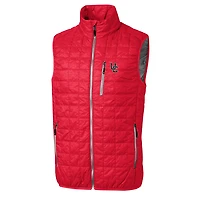 Men's Cutter & Buck Red Cincinnati Bearcats Big Tall College Vault Rainier Full-Zip Vest