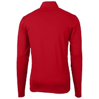 Pull-over zippé quart de tour en piqué écologique recyclé pour homme, Cutter & Buck, rouge, des Bearcats Cincinnati