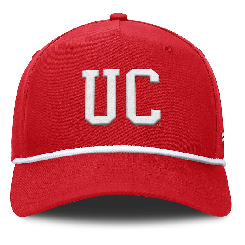 Men's Fanatics Red Cincinnati Bearcats Foul Ball Rope Adjustable Hat