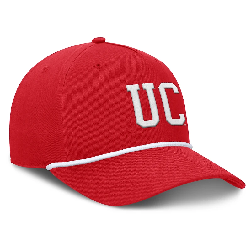 Men's Fanatics Red Cincinnati Bearcats Foul Ball Rope Adjustable Hat