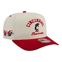 Men's New Era  Cream/Red Cincinnati Bearcats Two-Tone Arched 9FIFTY Snapback Hat
