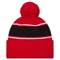 Men's New Era Red Cincinnati Bearcats Bold Cuffed Knit Hat with Pom