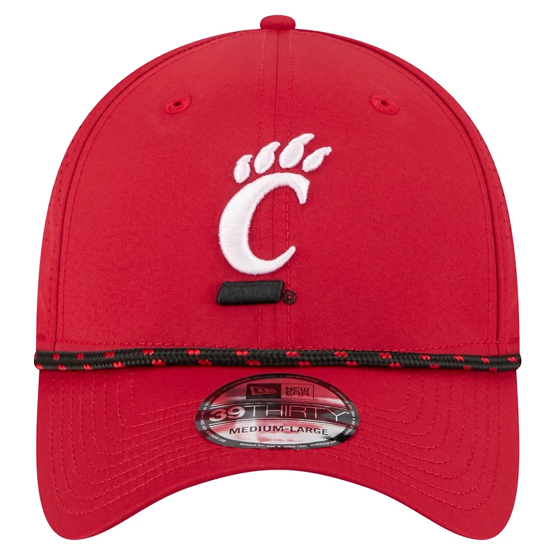 Casquette 39THIRTY Flex rouge New Era pour homme, motif Cincinnati Bearcats
