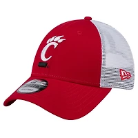 Men's New Era  Red Cincinnati Bearcats Trucker 9FORTY Adjustable Hat