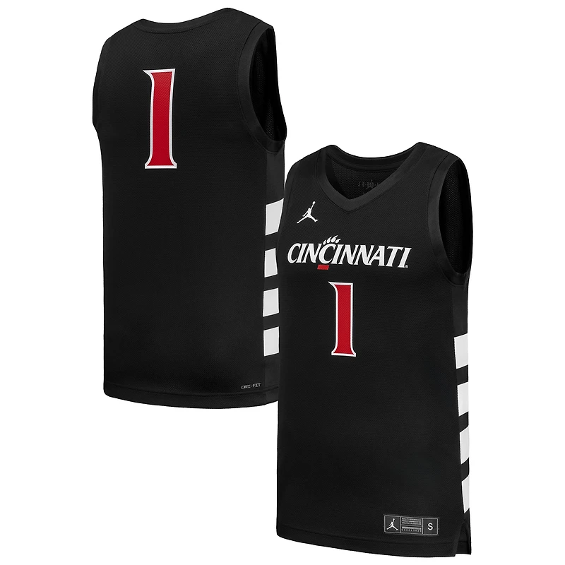 Men's Nike #1 Black Cincinnati Bearcats Replica Basketball Jersey
