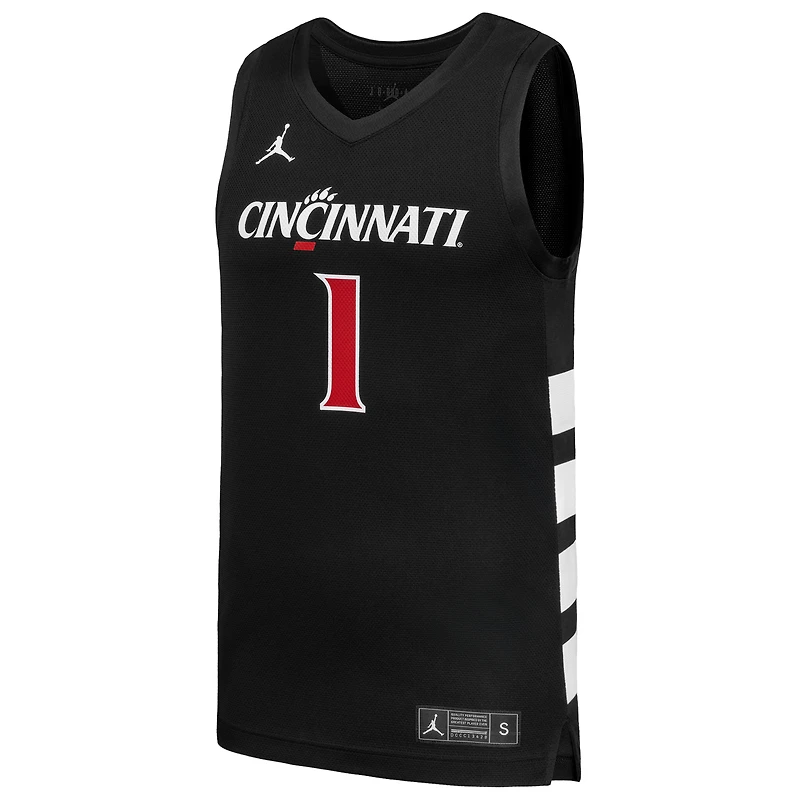 Men's Nike #1 Black Cincinnati Bearcats Replica Basketball Jersey
