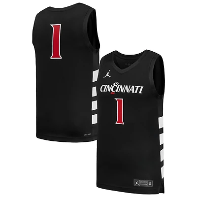 Men's Nike #1 Black Cincinnati Bearcats Replica Basketball Jersey