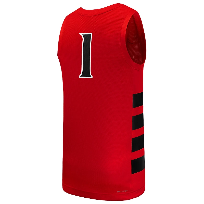 Men's Nike #1 Red Cincinnati Bearcats Replica Basketball Jersey